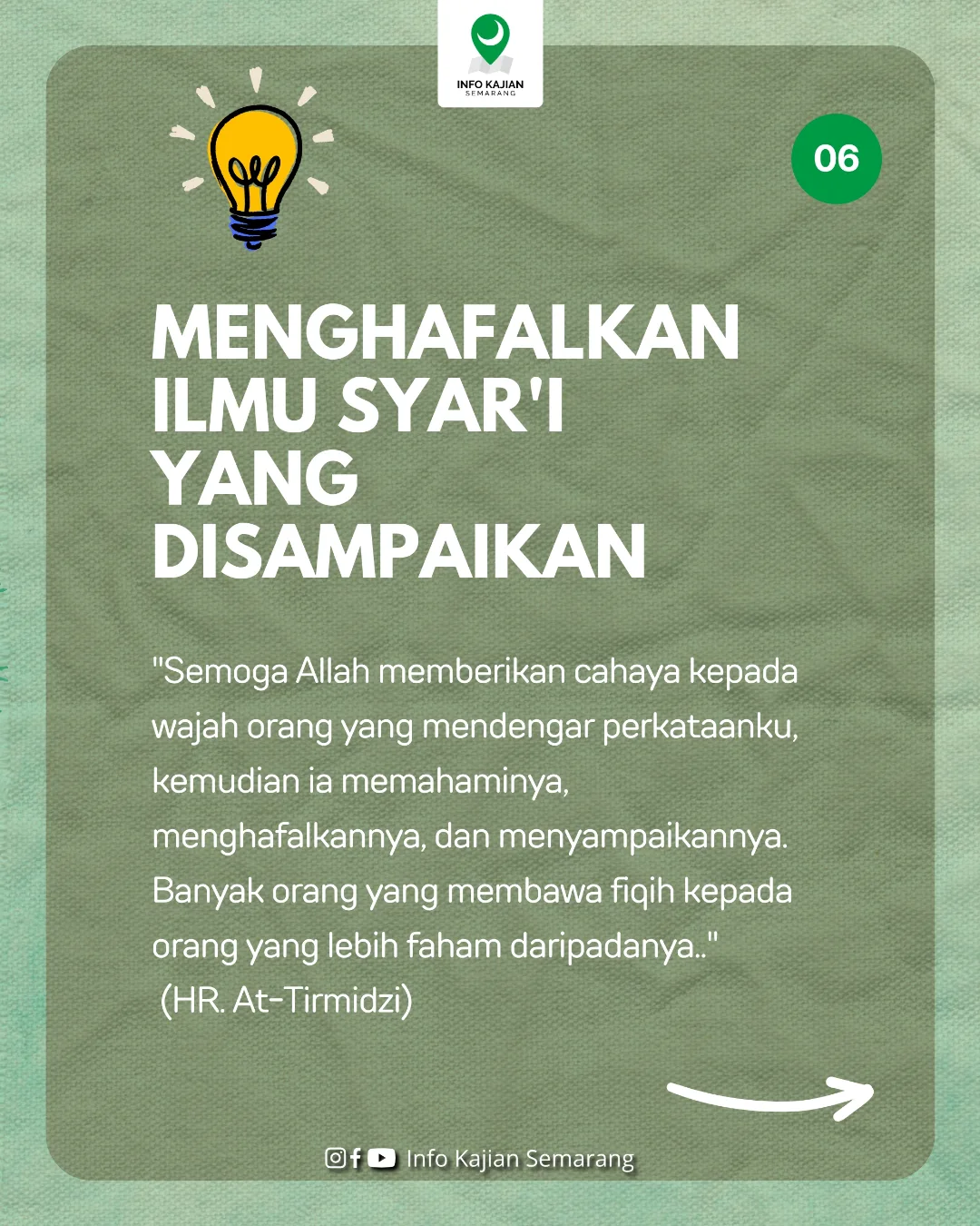 Menghafalkan Ilmu Syar'i yang Disampaikan