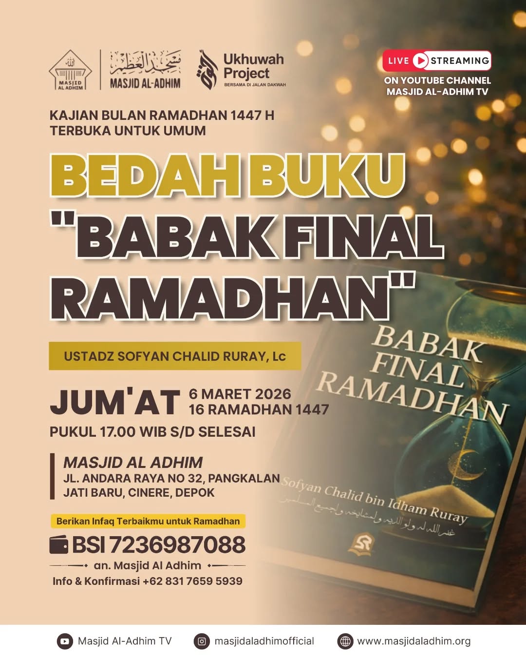 Bedah Buku "Babak Final Ramadhan"