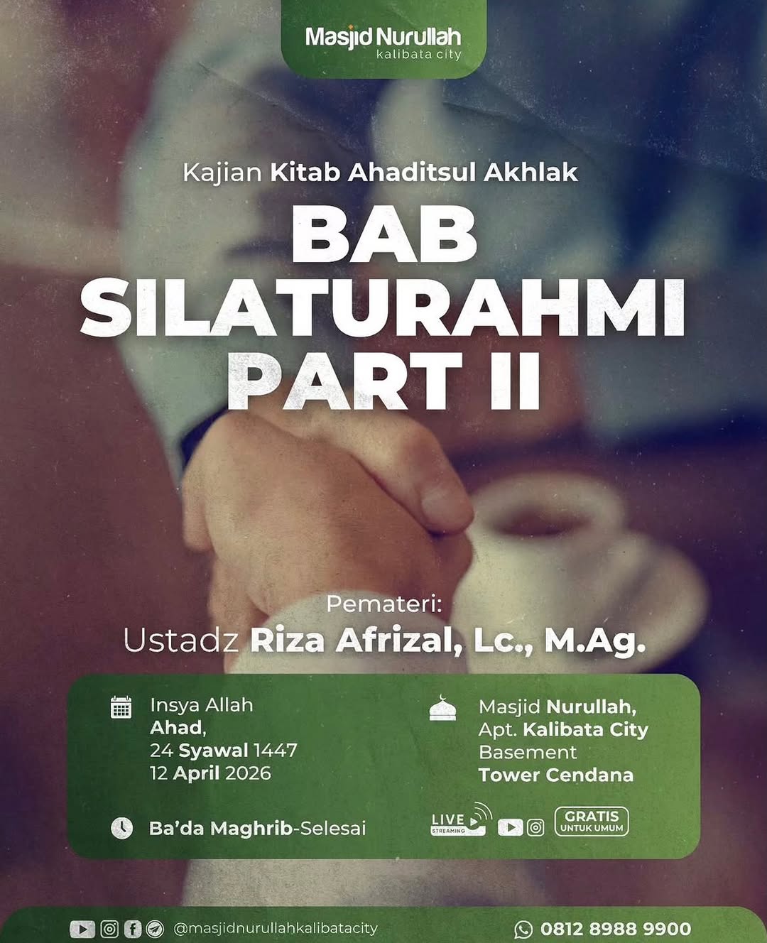 Kajian Kitab Ahaditsul Akhlak