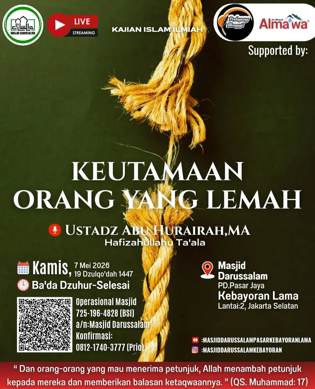 Keutamaan Orang Yang Lemah