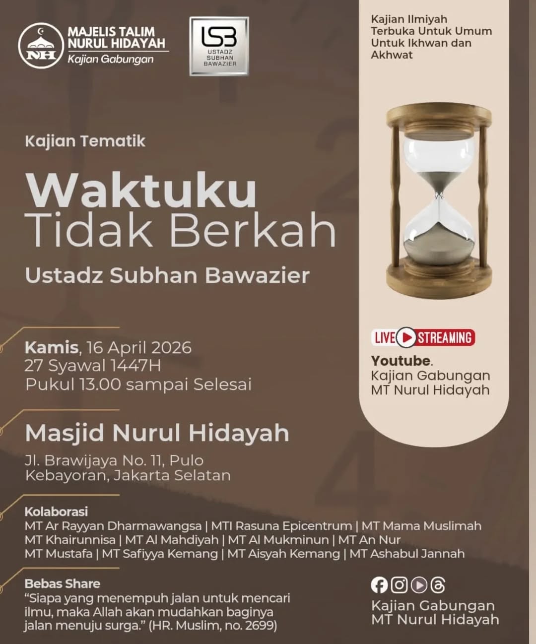 Waktuku Tidak Berkah