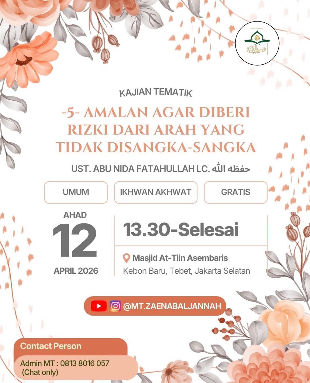5- AMALAN AGAR DIBERI RIZKI DARI ARAH YANG TIDAK DISANGKA-SANGKA