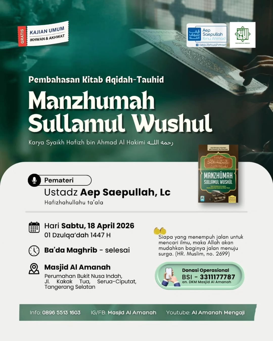Pembahasan Kitab Aqidah-Tauhid