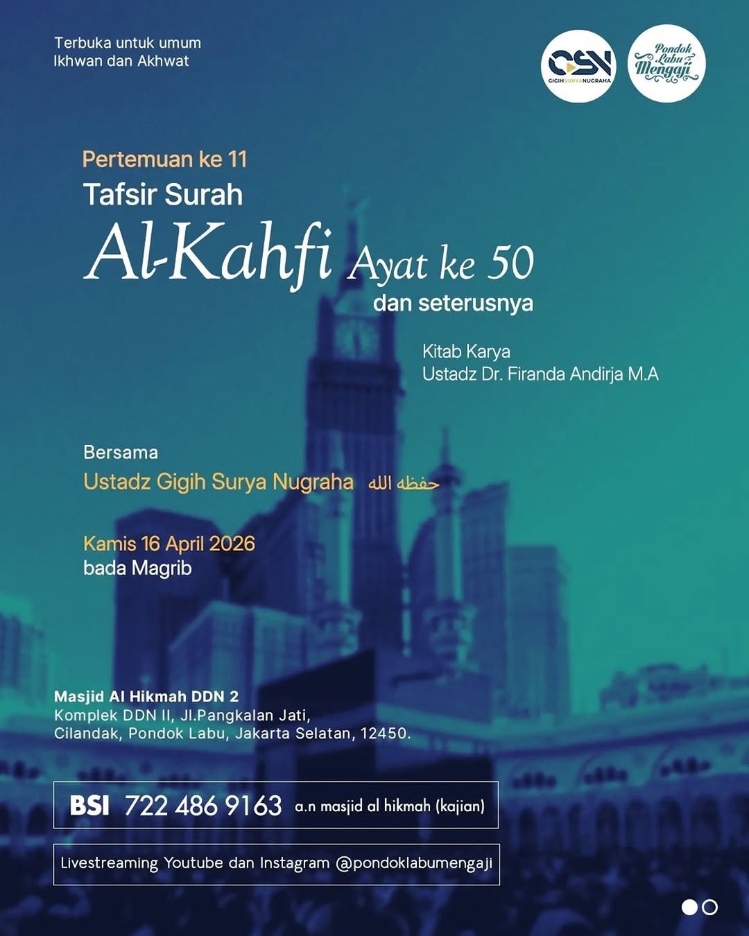 Tafsir Surah Al-Kahfi Ayat ke-50 dan seterusnya