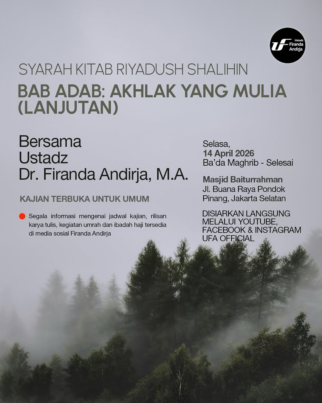 BAB ADAB: AKHLAK YANG MULIA (LANJUTAN)