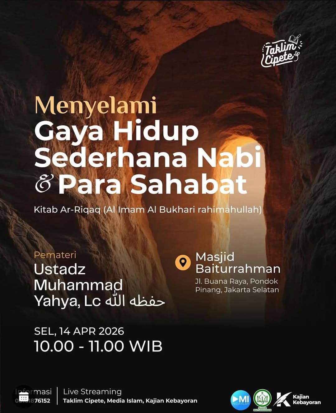 Menyelami Gaya Hidup Sederhana Nabi & Para Sahabat