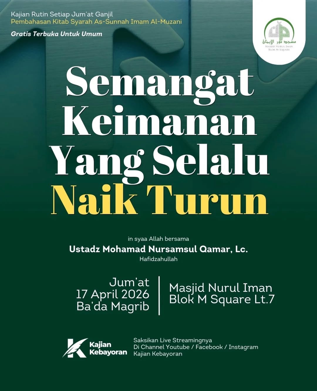 Semangat Keimanan Yang Selalu Naik Turun