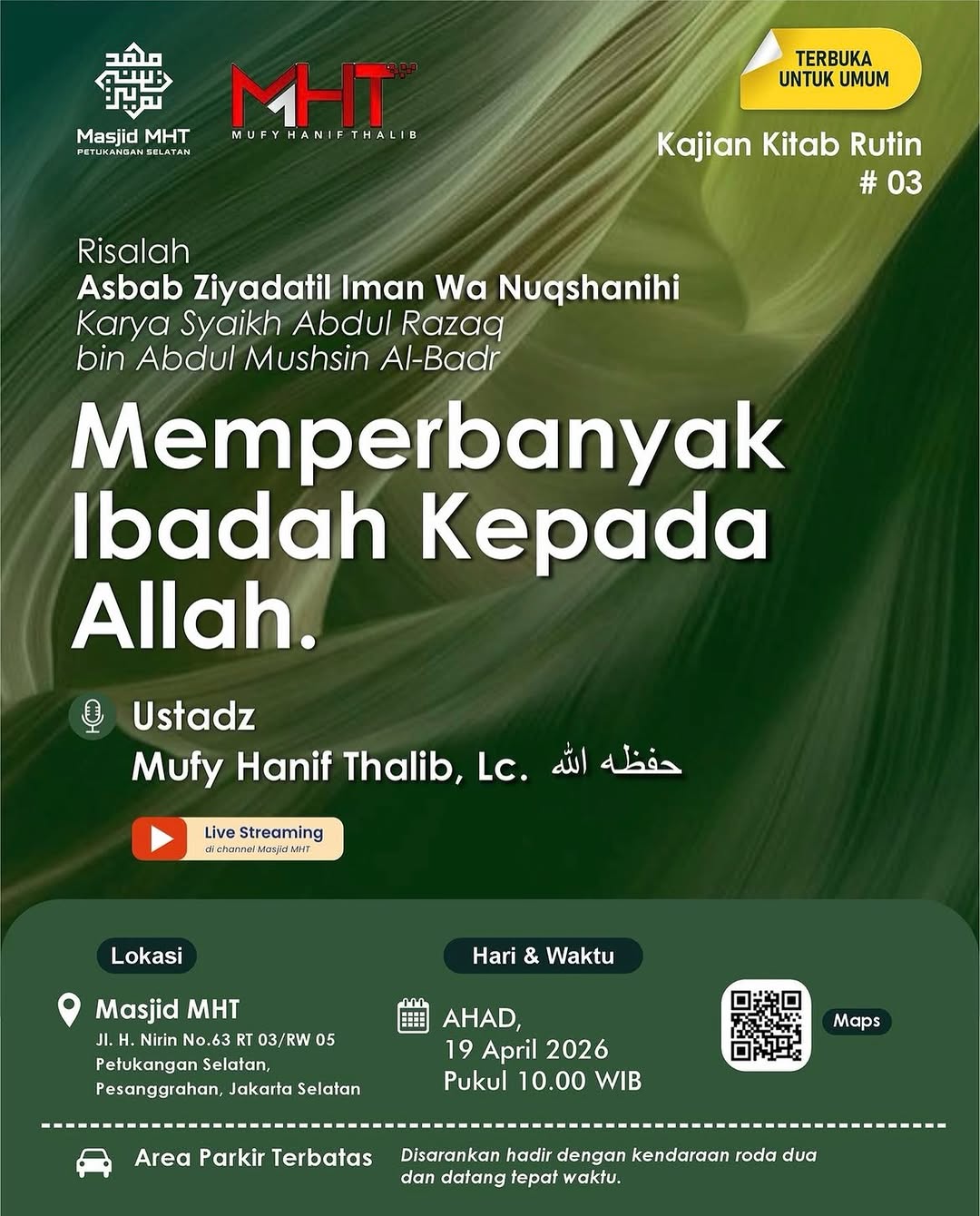 Memperbanyak Ibadah Kepada Allah.