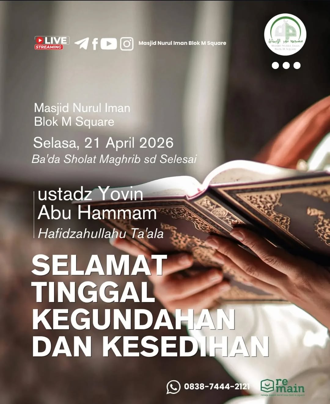 Selamat Tinggal Kegundahan Dan Kesedihan