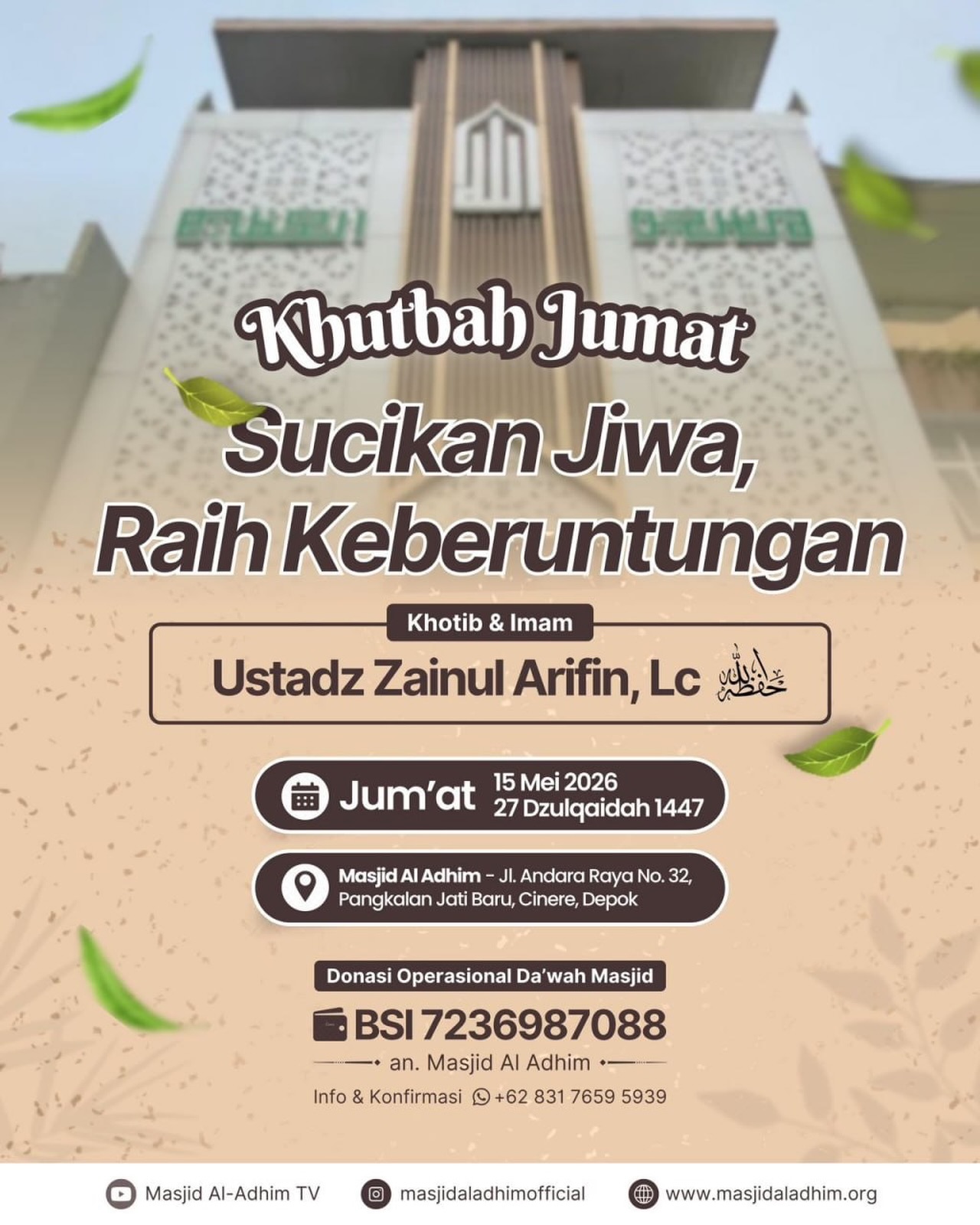 Khutbah Jumat Sucikan Jiwa, Raih Keberuntungan
