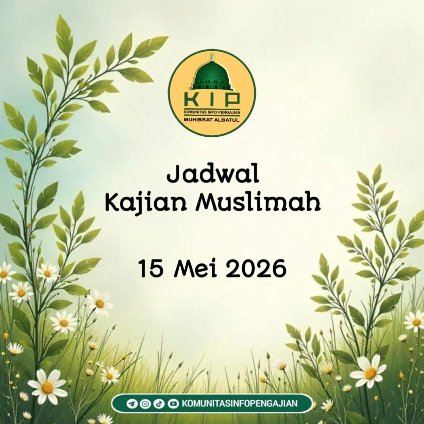 Jadwal Kajian Muslimah