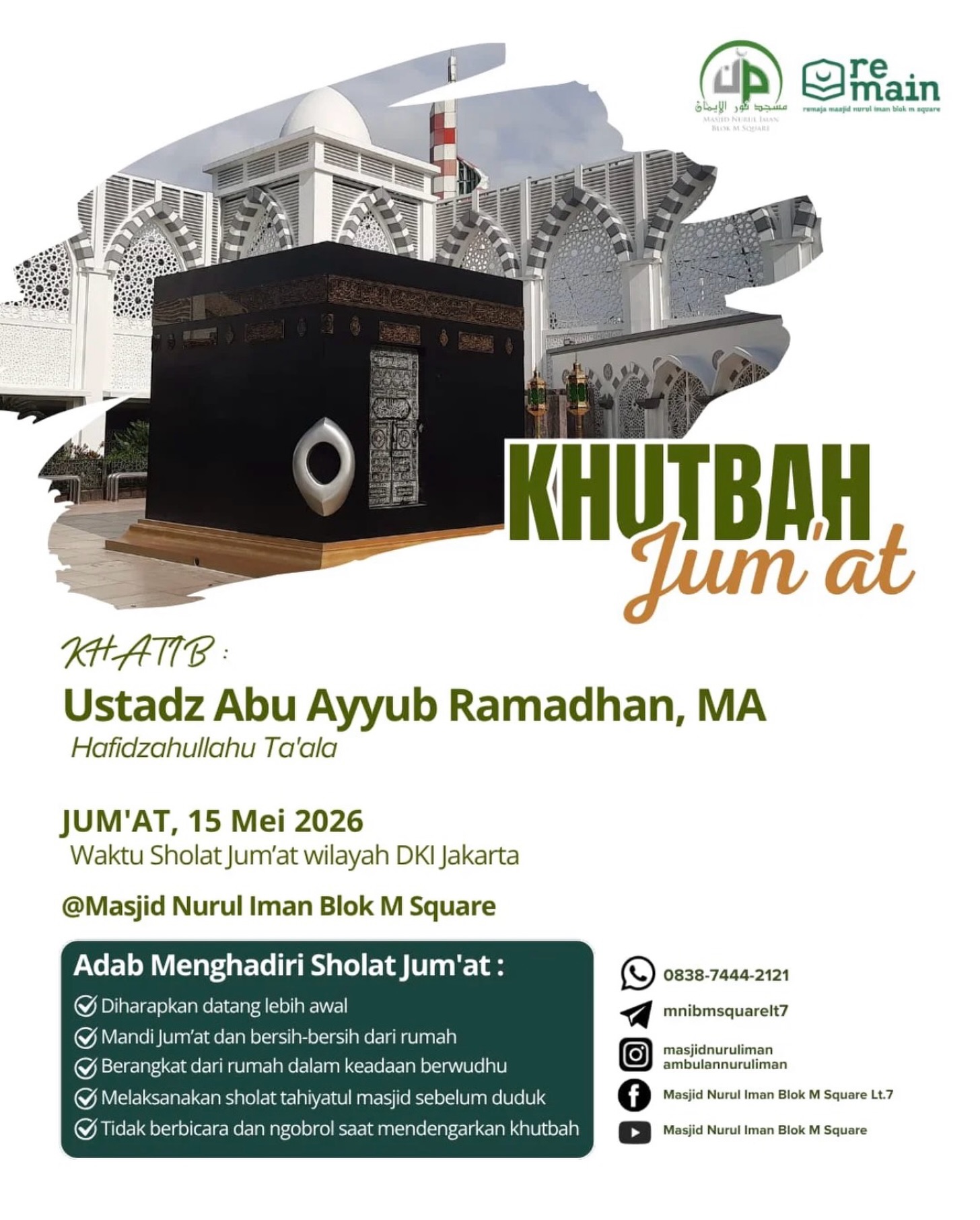 Adab Menghadiri Sholat Jum'at