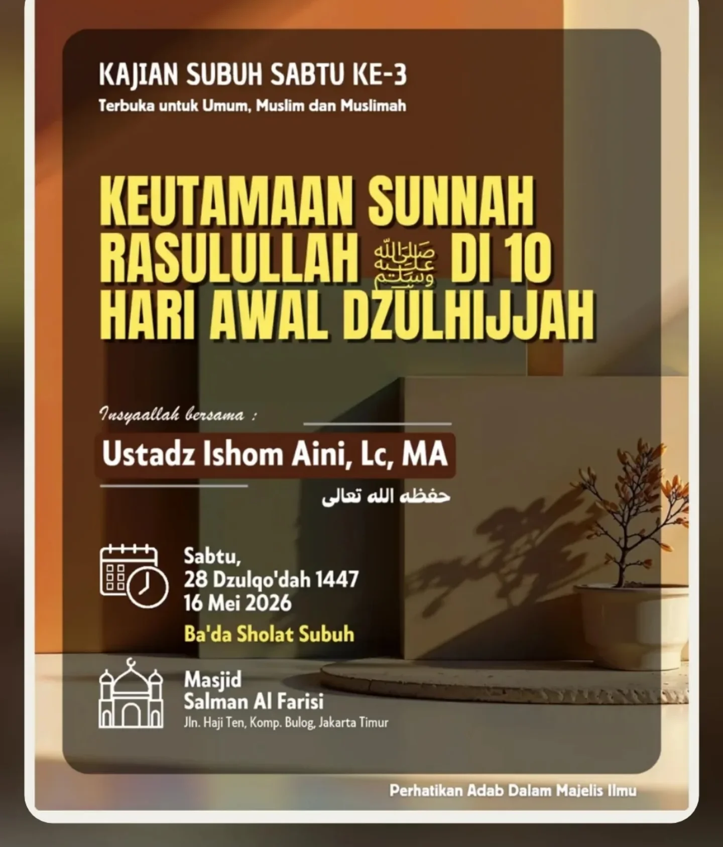 Keutamaan Sunnah Rasulullah di 10 Hari Awal Dzulhijjah