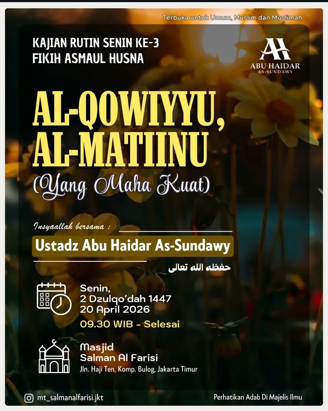 Al-Qowiyyu, Al-Matinun (Yang Maha Kuat)