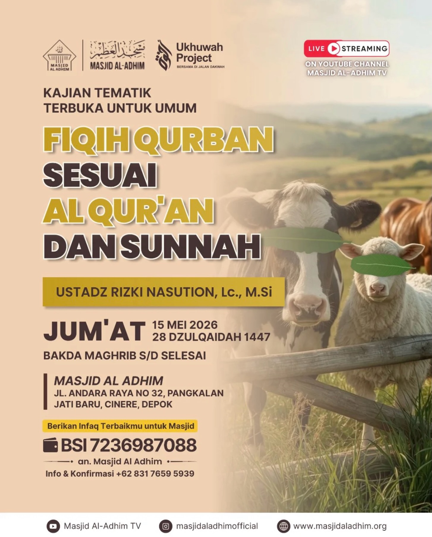 FIQH QURBAN SESUAI AL QUR'AN DAN SUNNAH