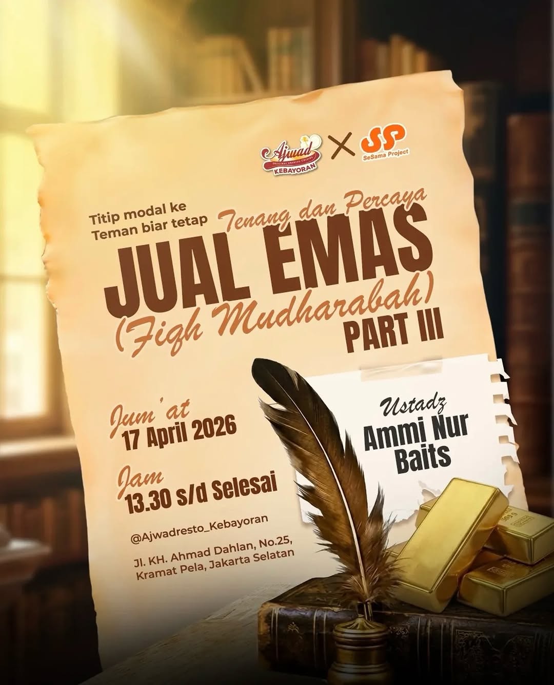 Jual Emas (Fiqh Mudharabah) Part III