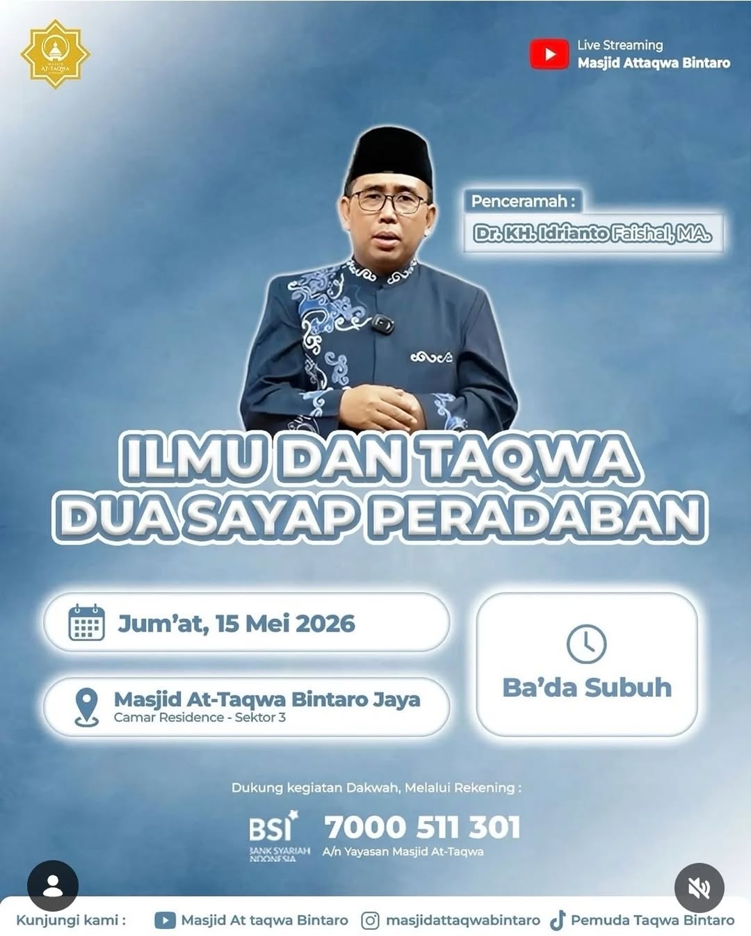 ILMU DAN TAQWA DUA SAYAP PERADABAN