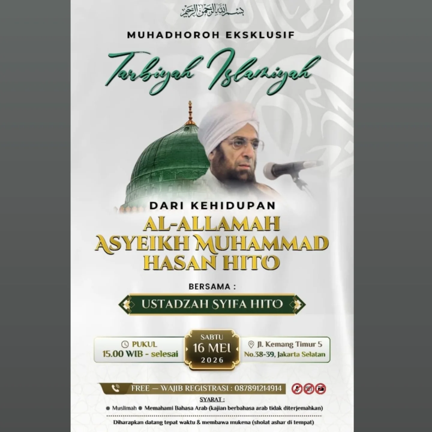 Jadwal Kajian Muslimah