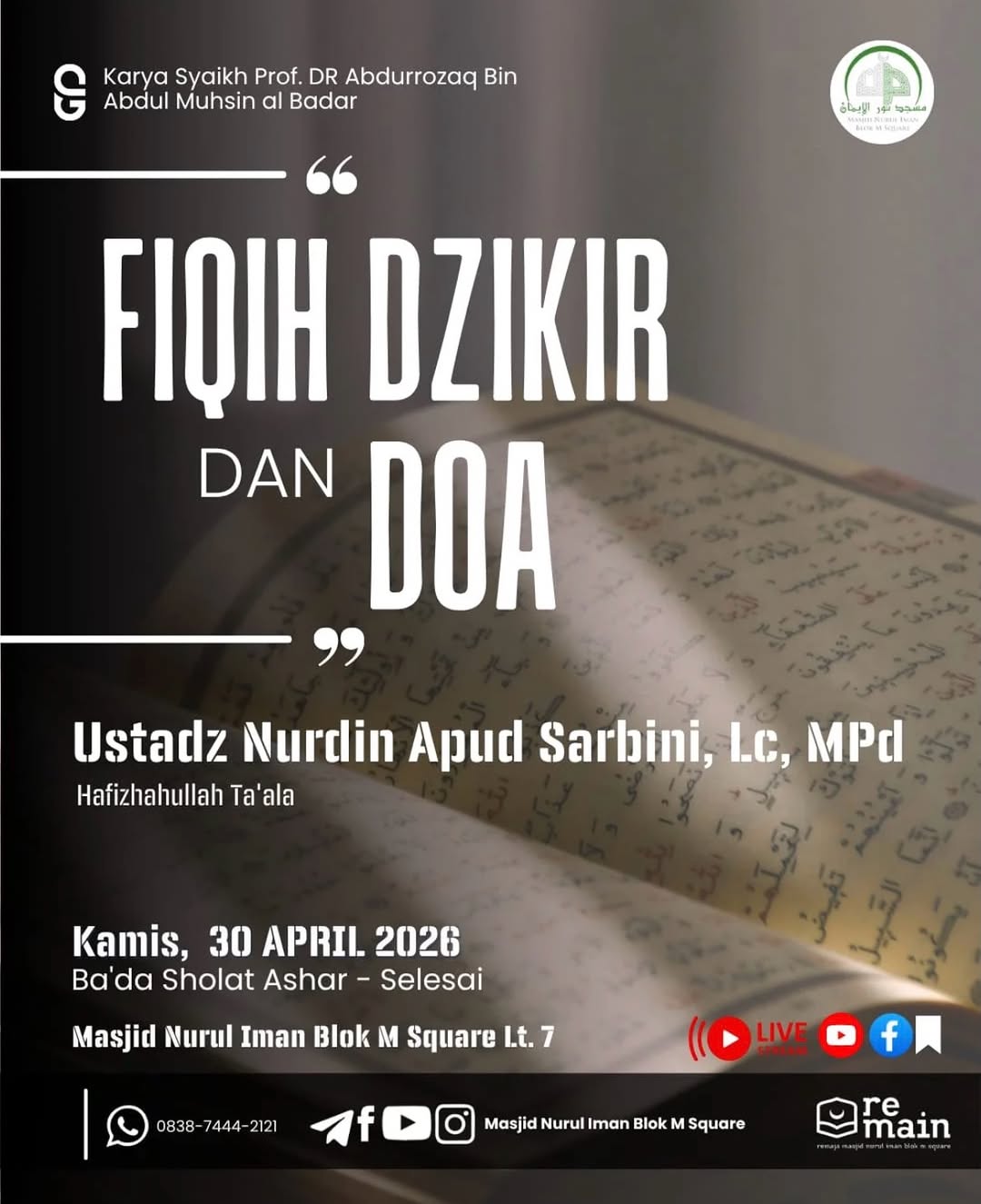 FIQIH DZIKIR DAN DOA