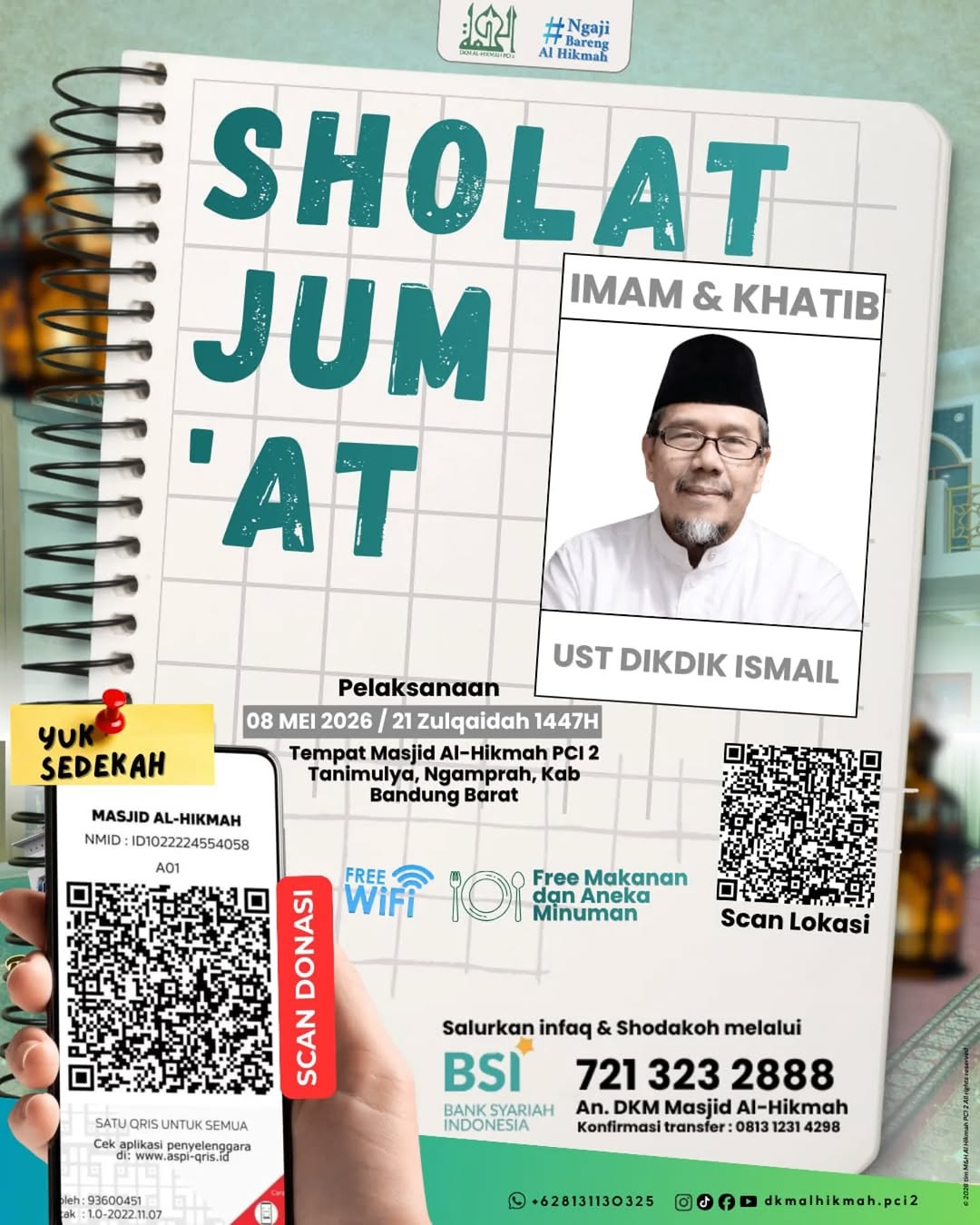 Sholat Jum'at Bersama di Masjid Al-Hikmah PCI 2