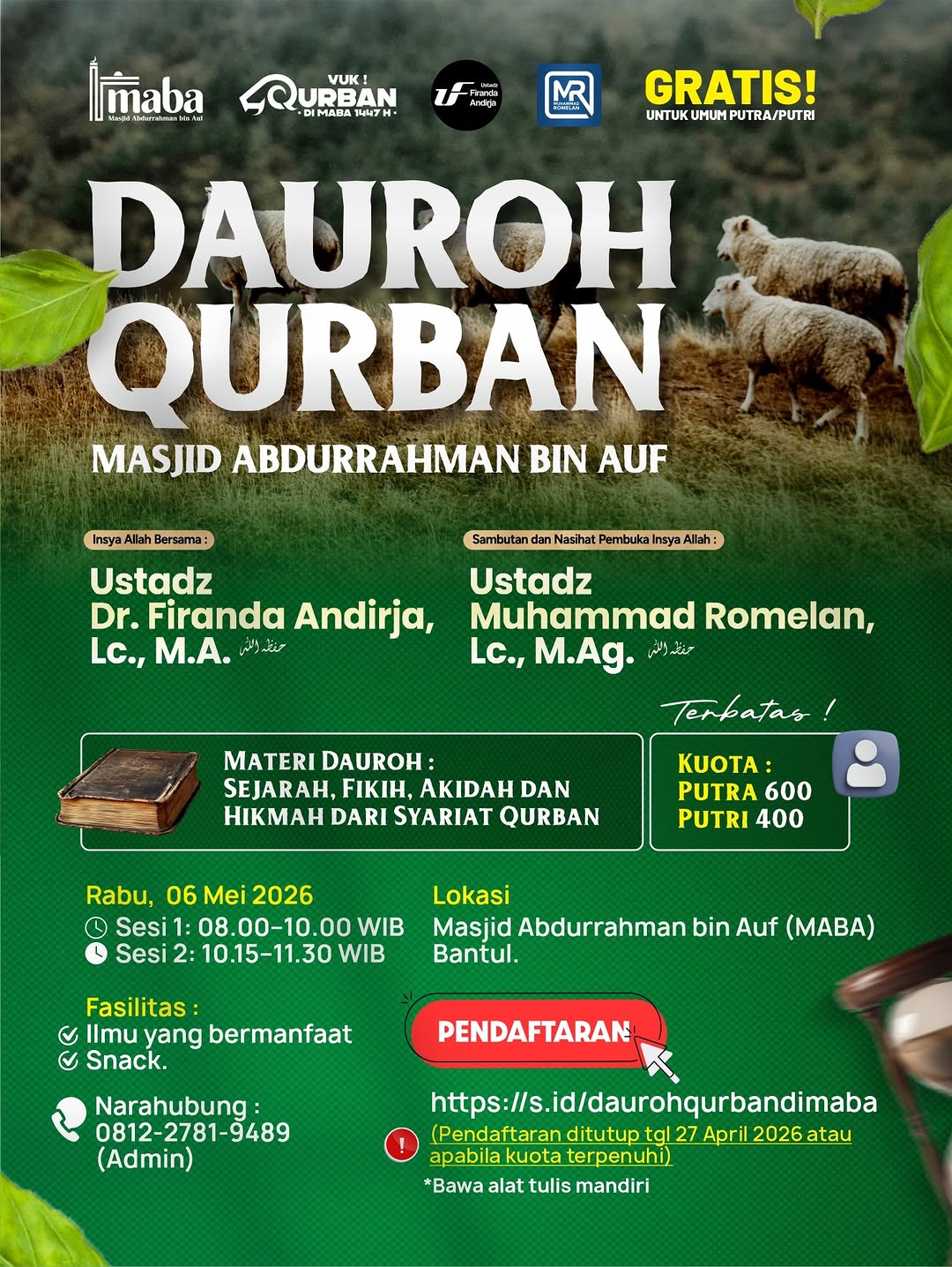 DAUROH QURBAN DI MABA