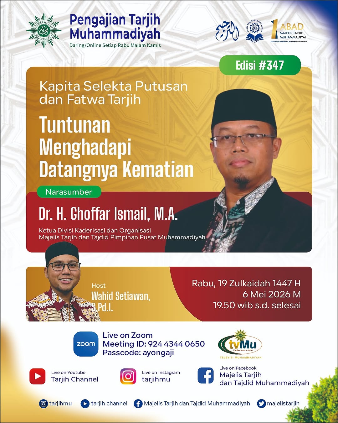 Kapita Selekta Putusan dan Fatwa Tarjih: Tuntunan Menghadapi Datangnya Kematian