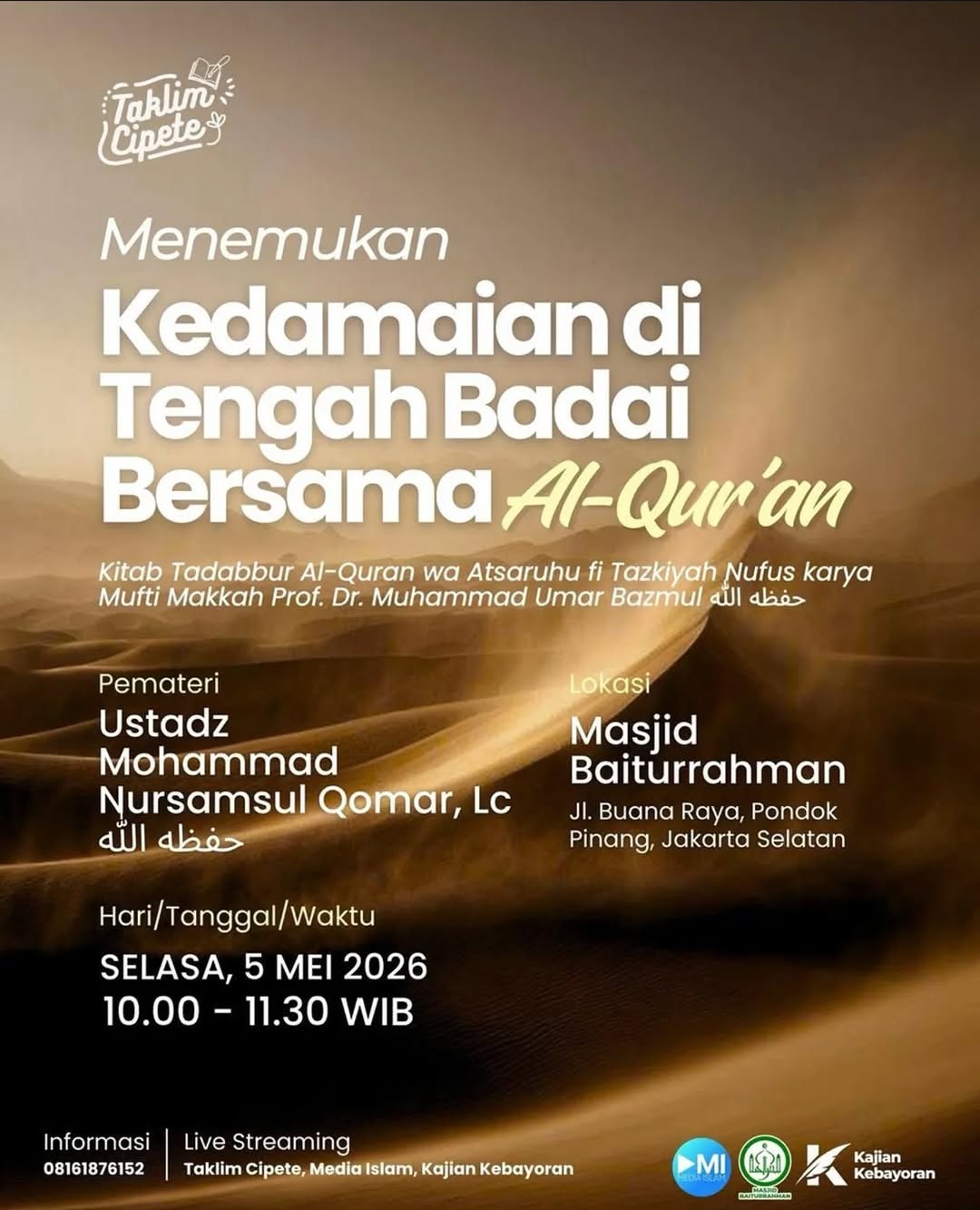 Menemukan Kedamaian di Tengah Badai Bersama Al-Qur'an