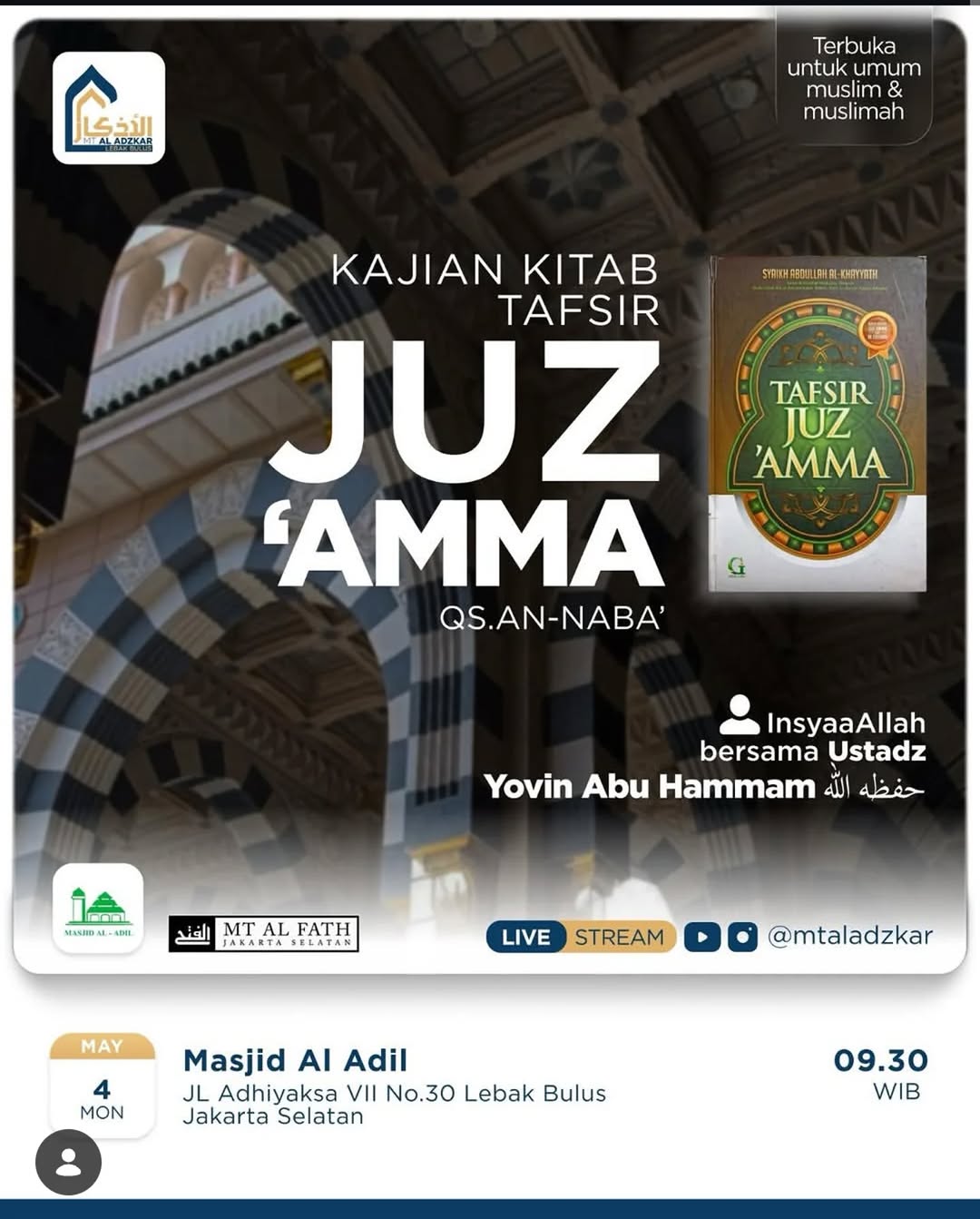 Kajian Kitab Tafsir Juz 'Amma