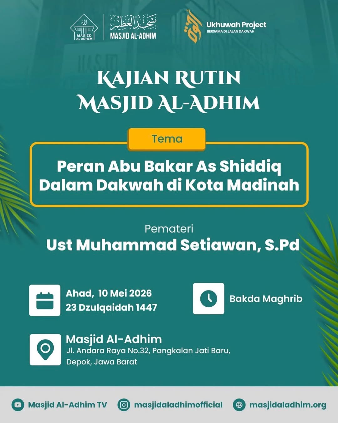 Peran Abu Bakar As Shiddiq Dalam Dakwah di Kota Madinah