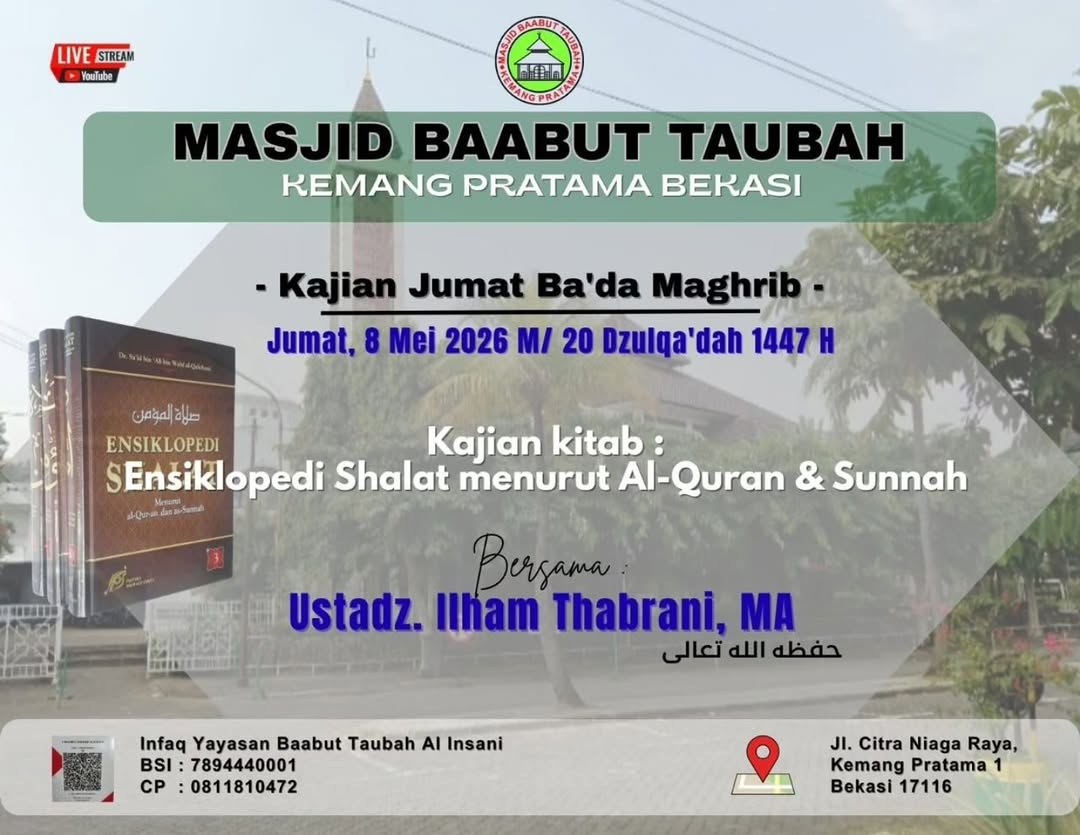 Kajian kitab: Ensiklopedi Shalat menurut Al-Quran & Sunnah