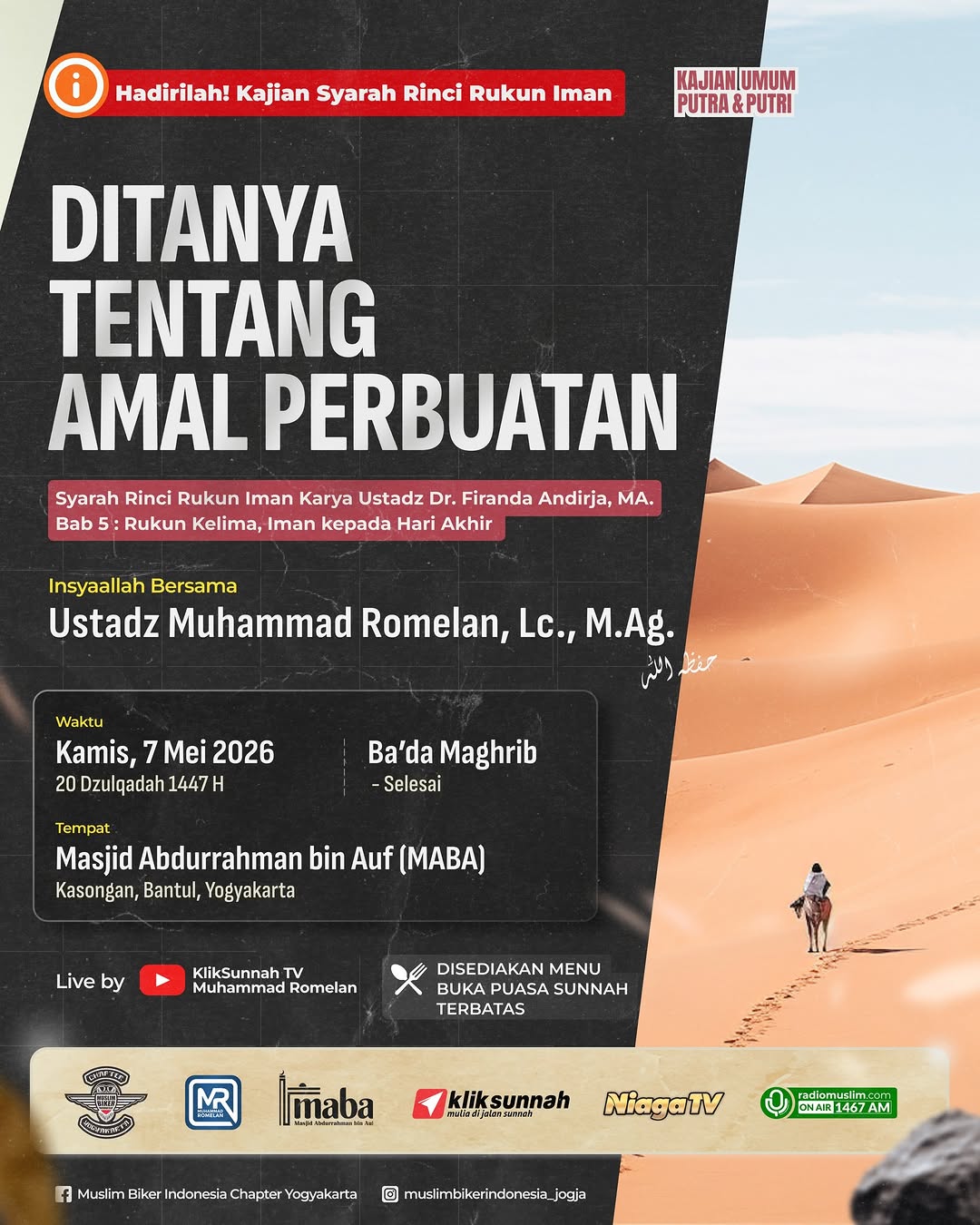 DITANYA TENTANG AMAL PERBUATAN