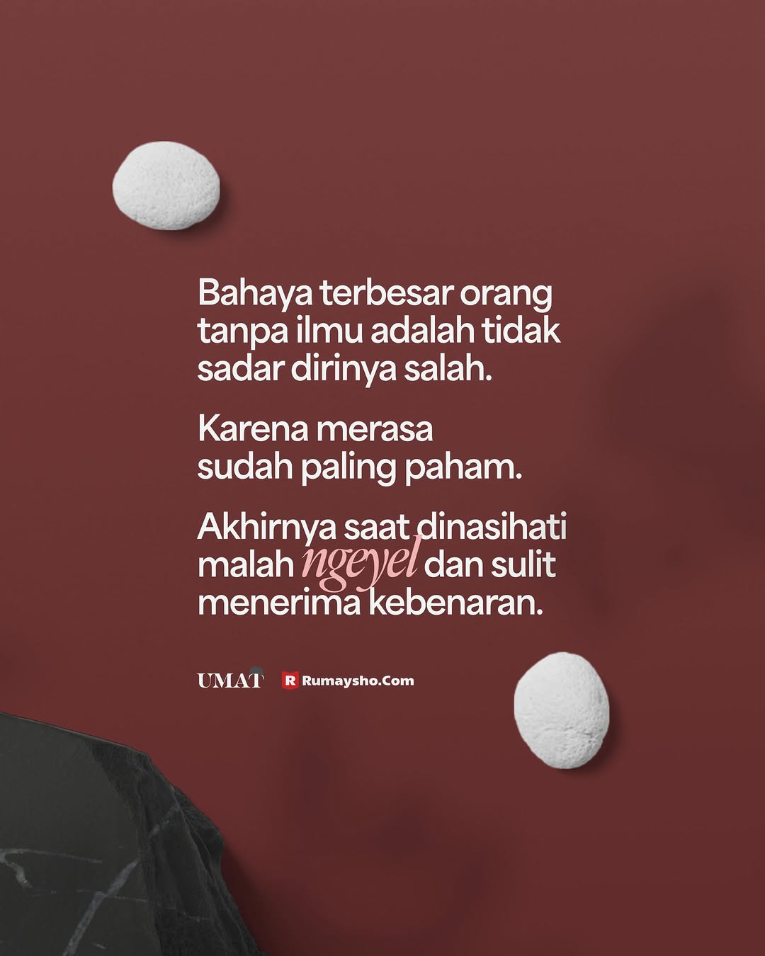 Bahaya Merasa Paling Paham, Keras Menerima Nasihat, dan Pentingnya Tawaduk dalam Belajar Ilmu Agama
