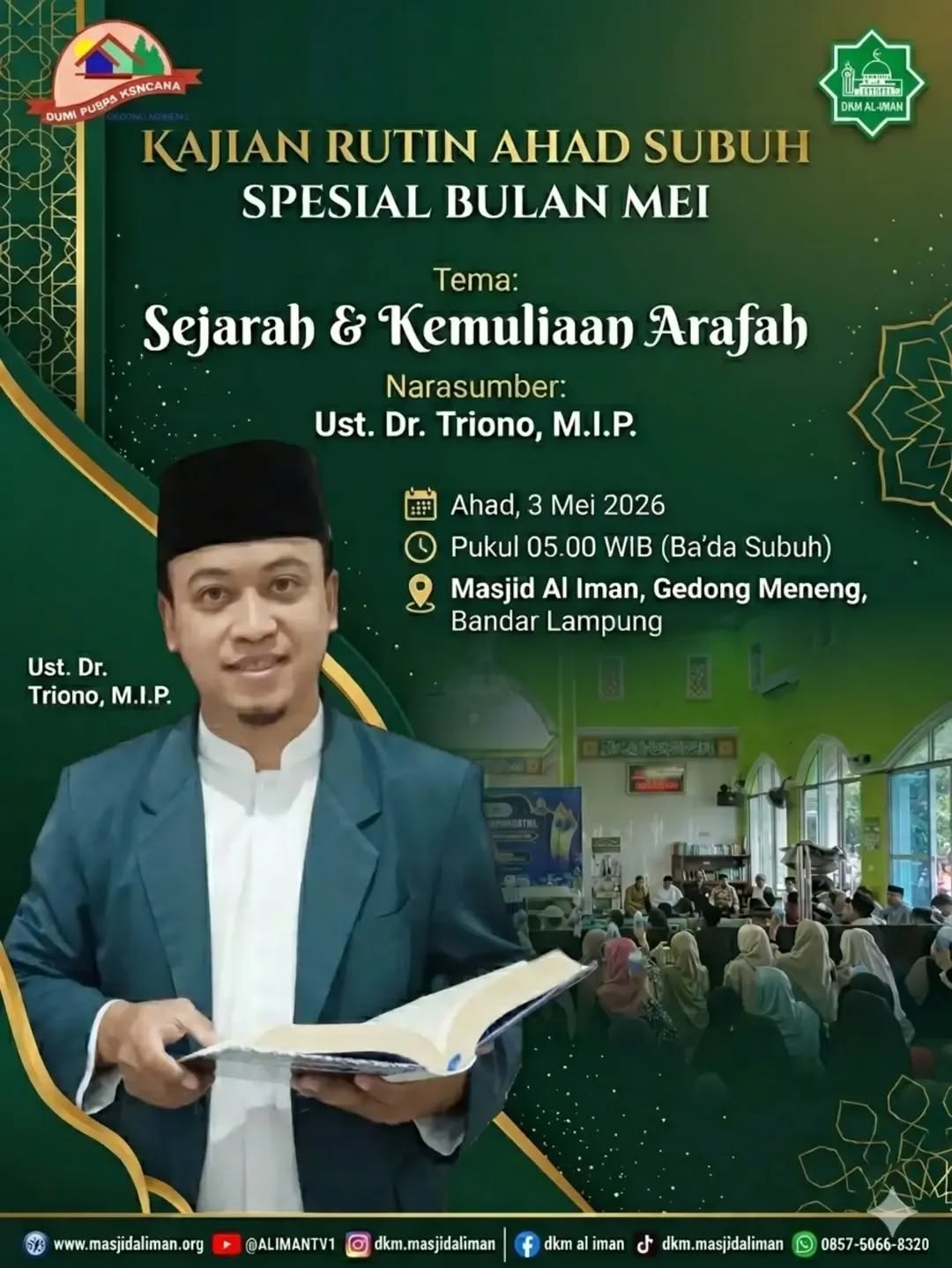 KAJIAN RUTIN AHAD SUBUH SPESIAL BULAN MEI