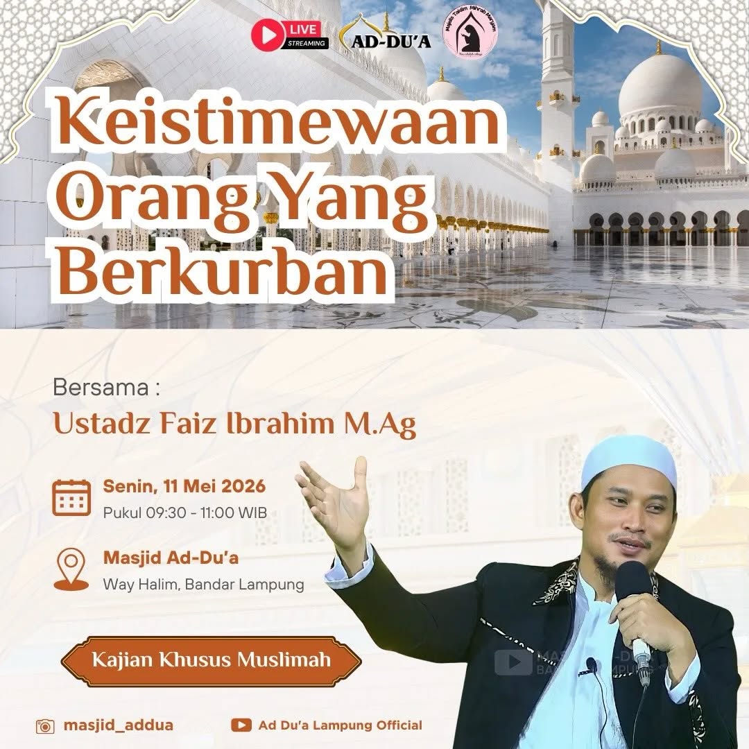 Keistimewaan Orang Yang Berkurban