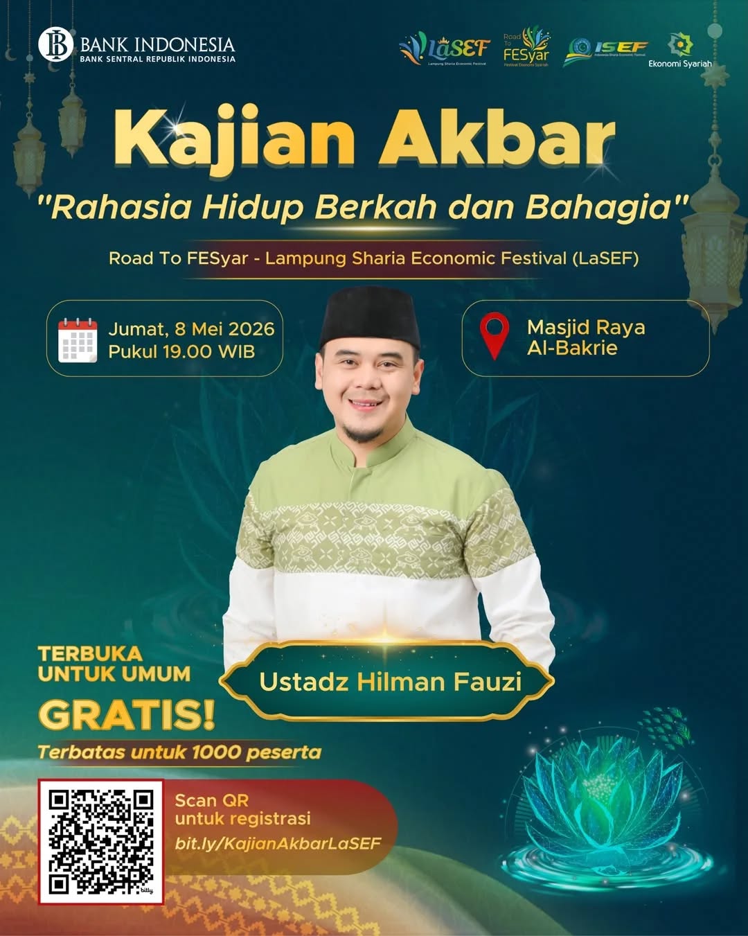 Kajian Akbar – Rahasia Hidup Berkah dan Bahagia