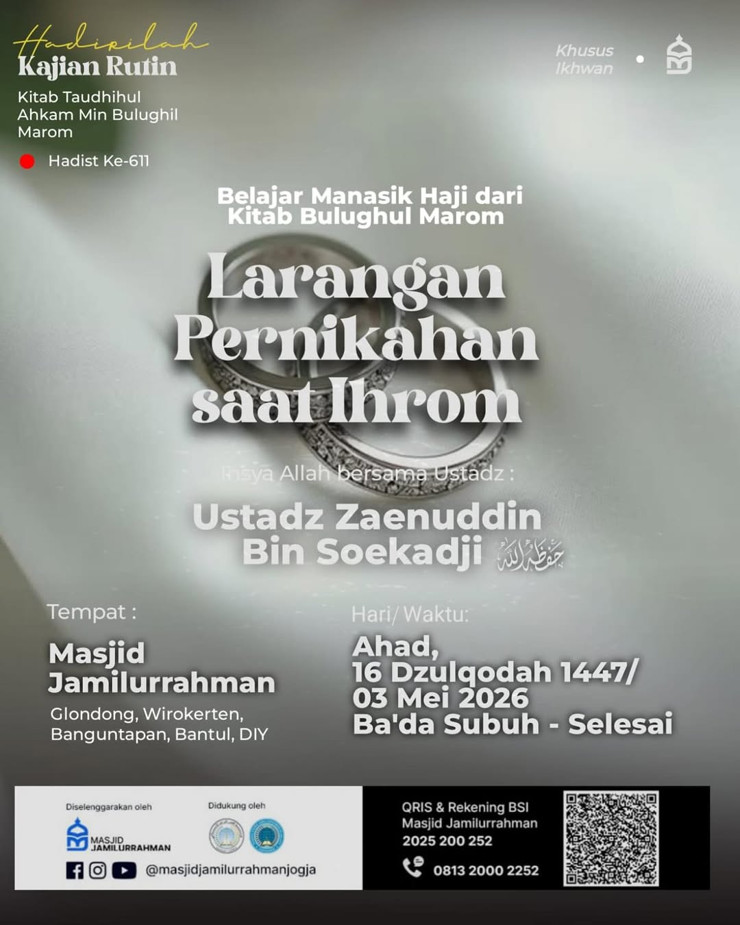Larangan Pernikahan saat Ihrom
