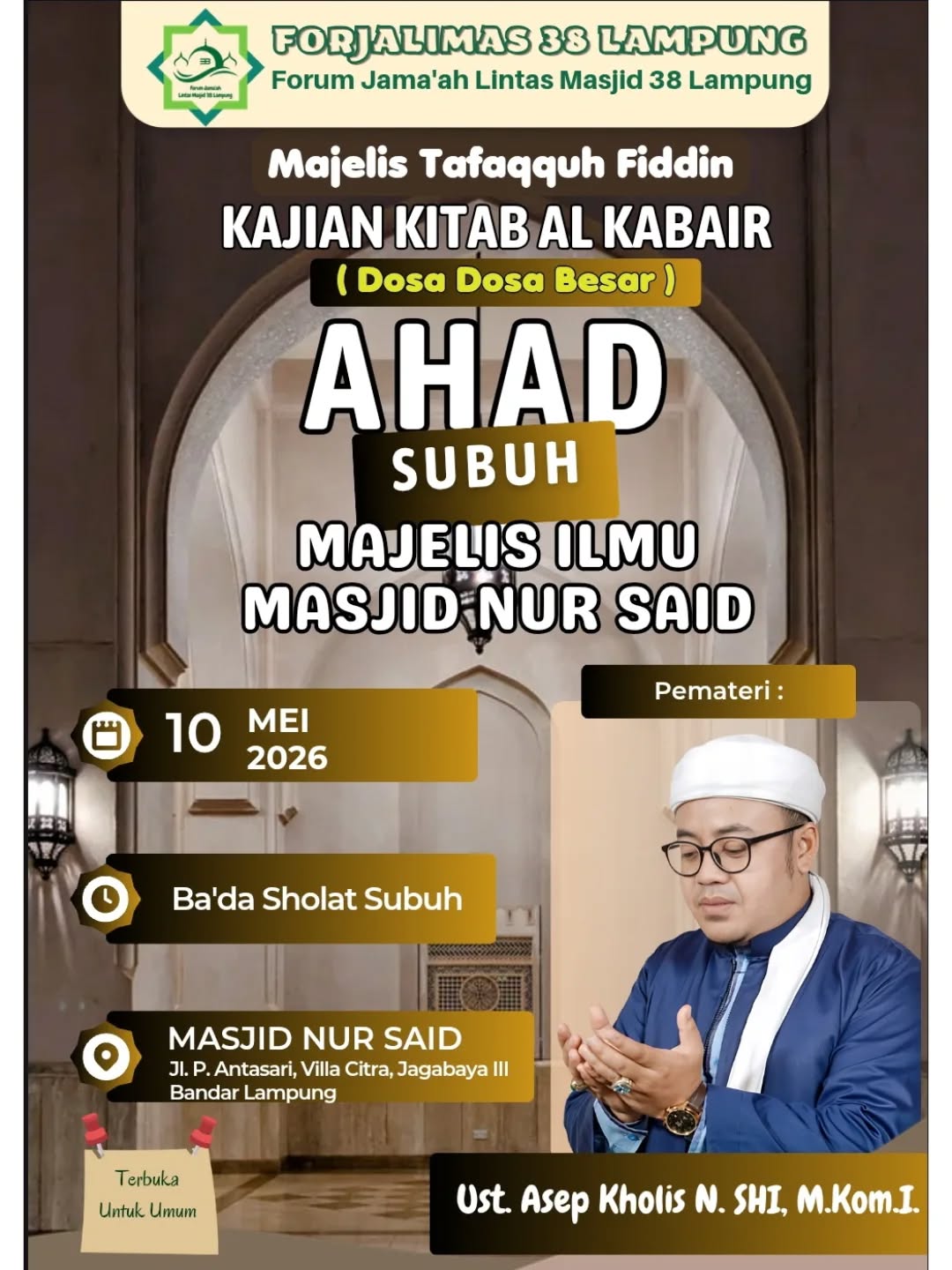 Kajian Kitab Al Kaba'ir (Dosa Dosa Besar)