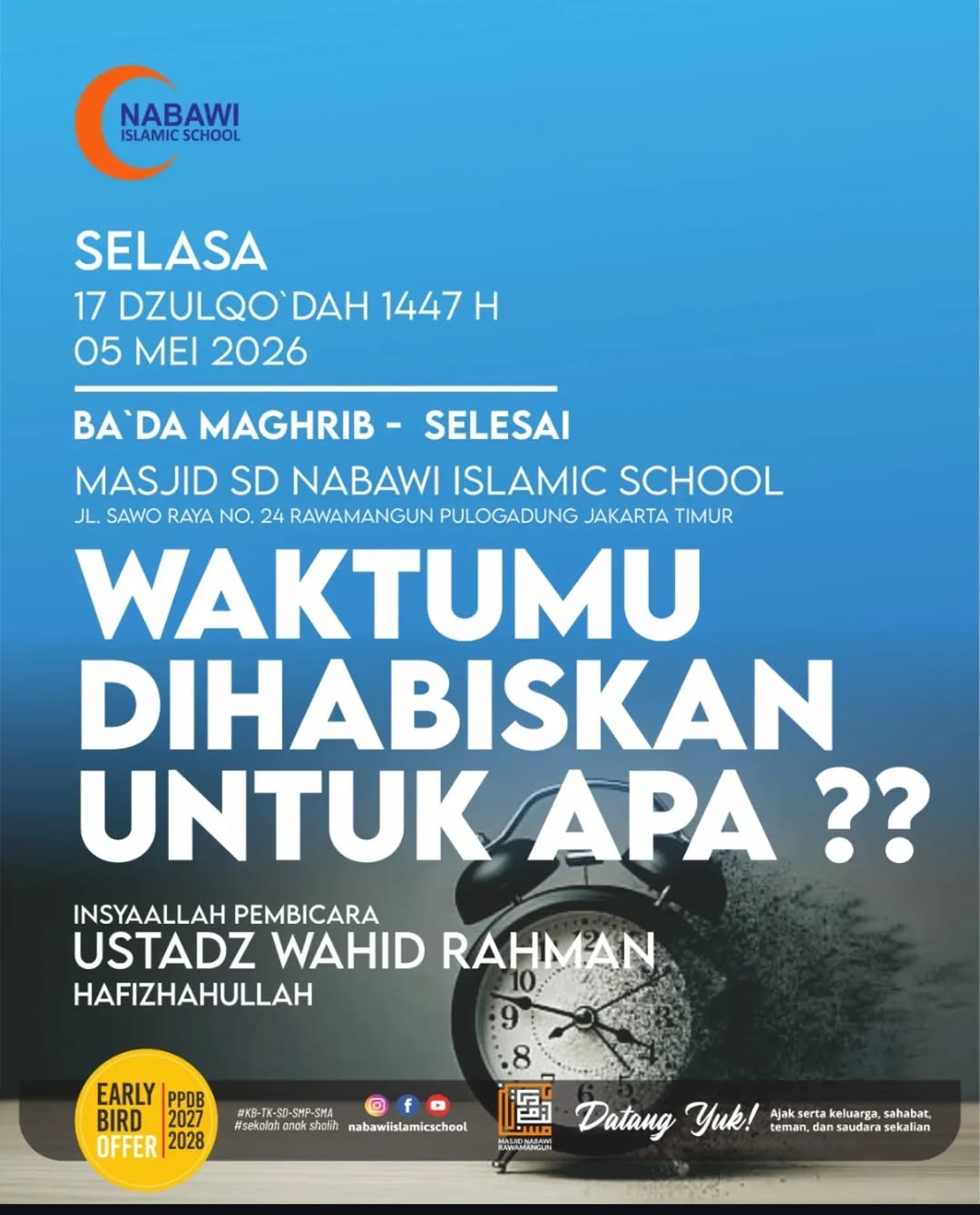 WAKTUMU DIHABISKAN UNTUK APA ??