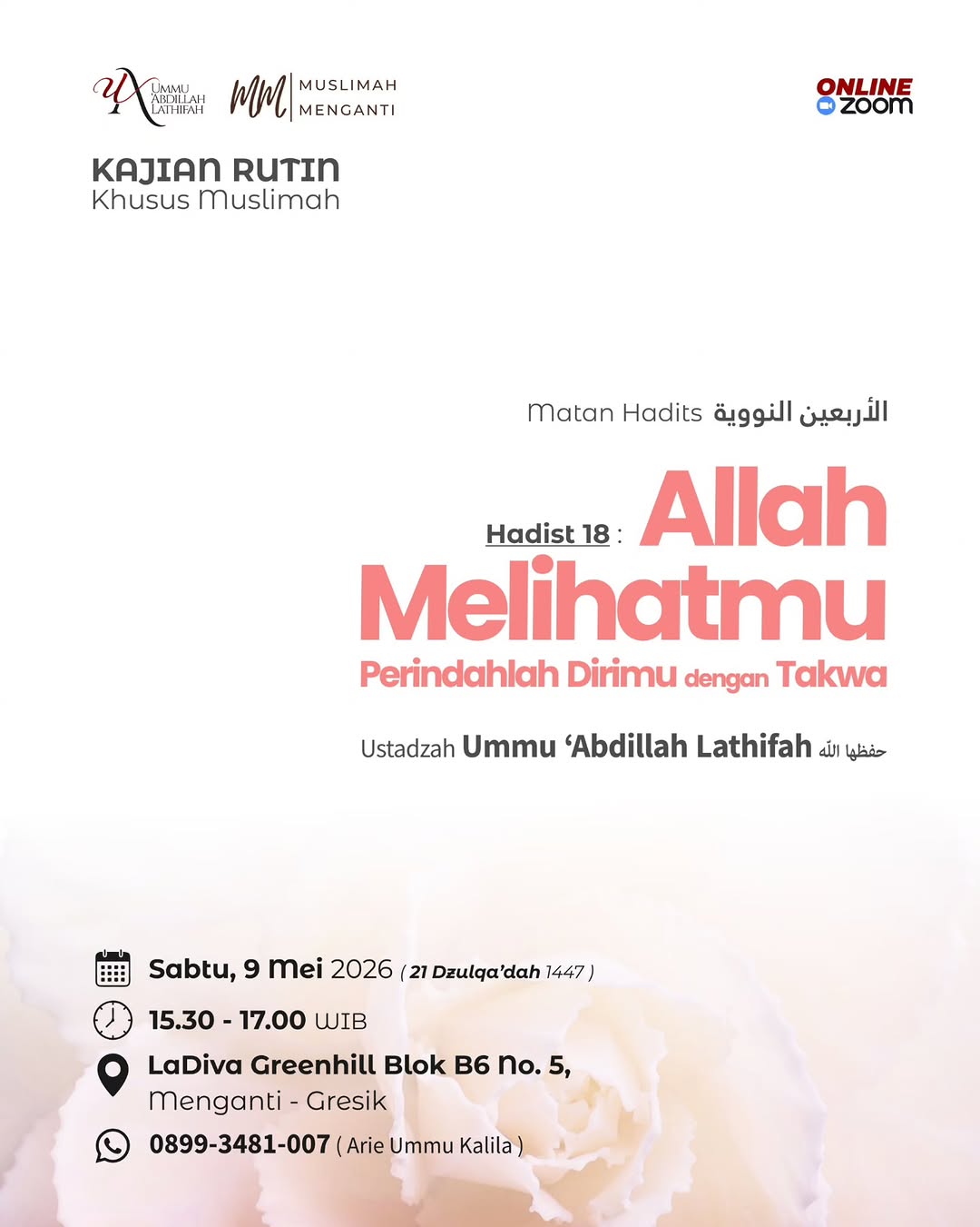 Kajian Rutin Khusus Muslimah