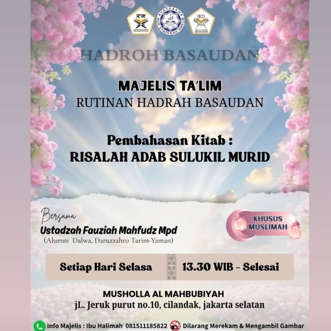 Pembahasan Kitab: Risalah Adab Sulukil Murid