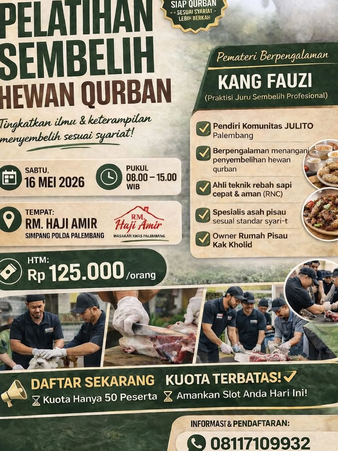 Pelatihan Sembelih Hewan Qurban