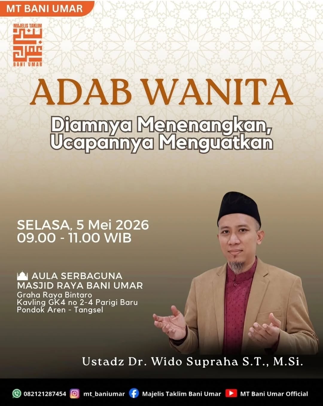 Adab Wanita: Diamnya Menenangkan, Ucapannya Menguatkan
