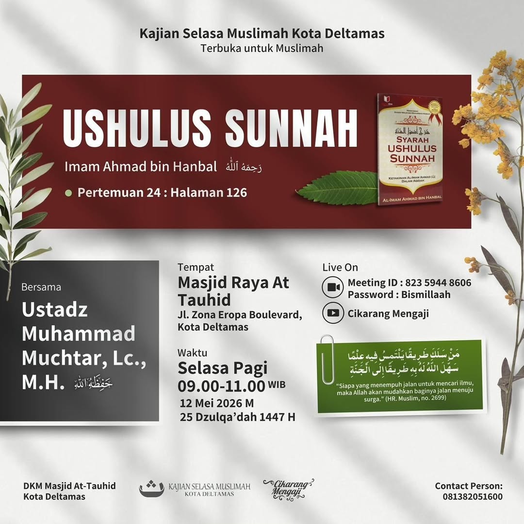 Kajian Selasa Muslimah Kota Deltamas