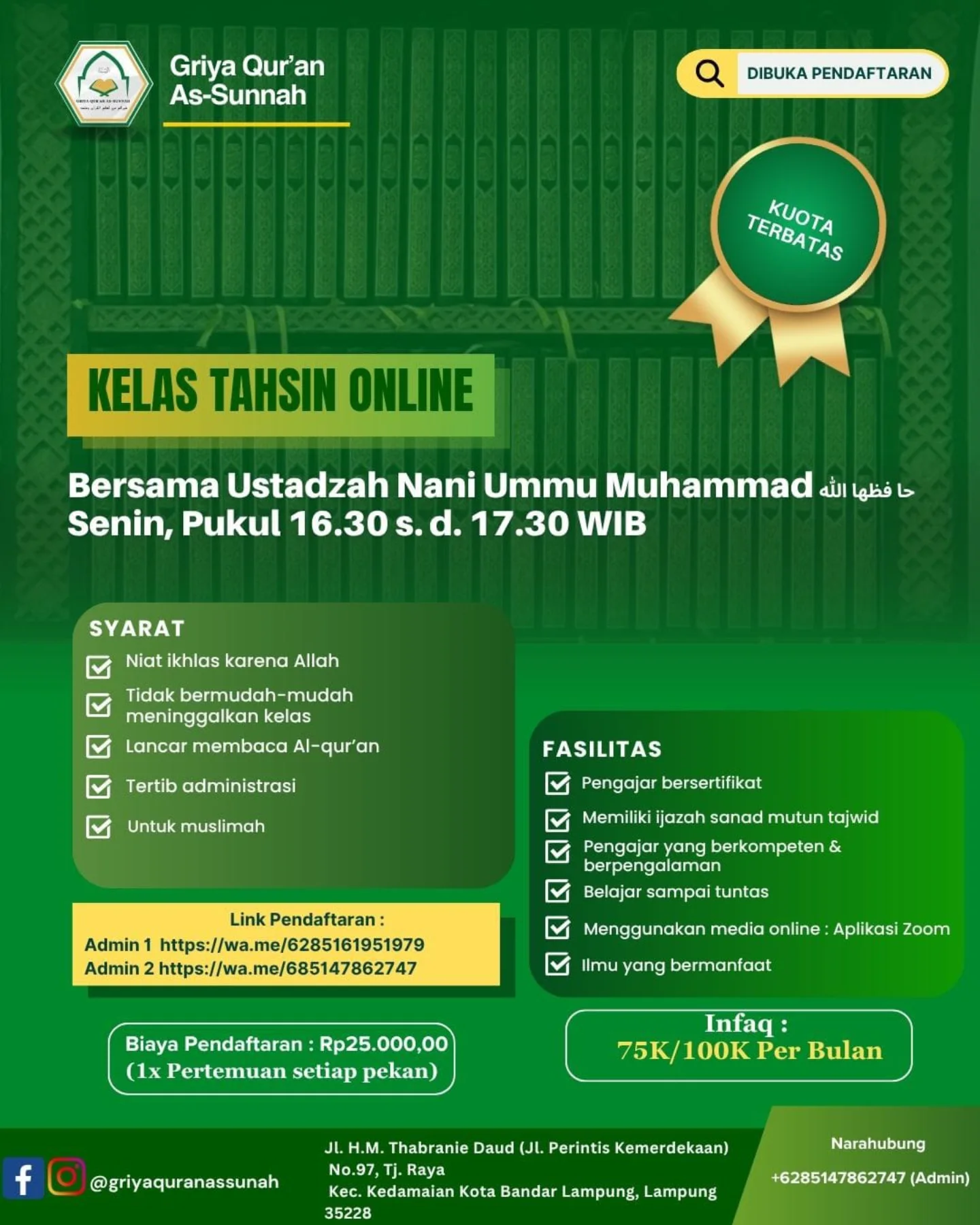 Kelas Tahsin Online