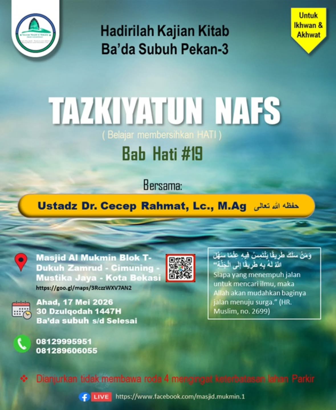 TAZKIYATUN NAFS (Belajar memberihkan HATI)