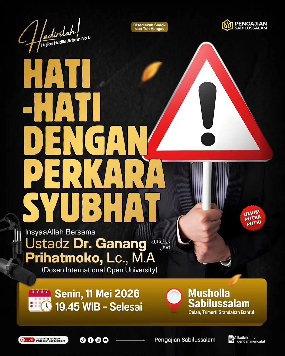 HATI-HATI DENGAN PERKARA SYUBHAT