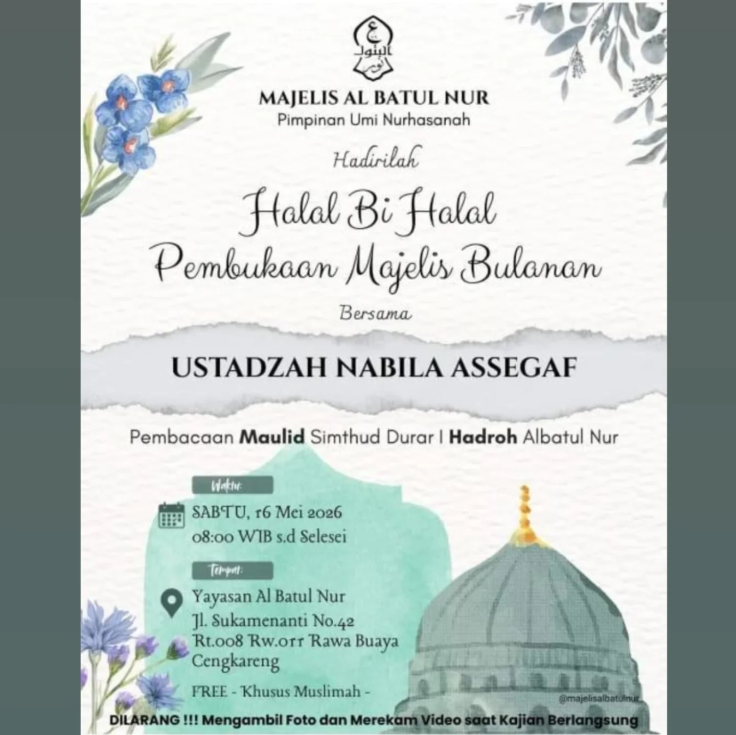 Halal Bi Halal Pembukaan Majelis Bulanan