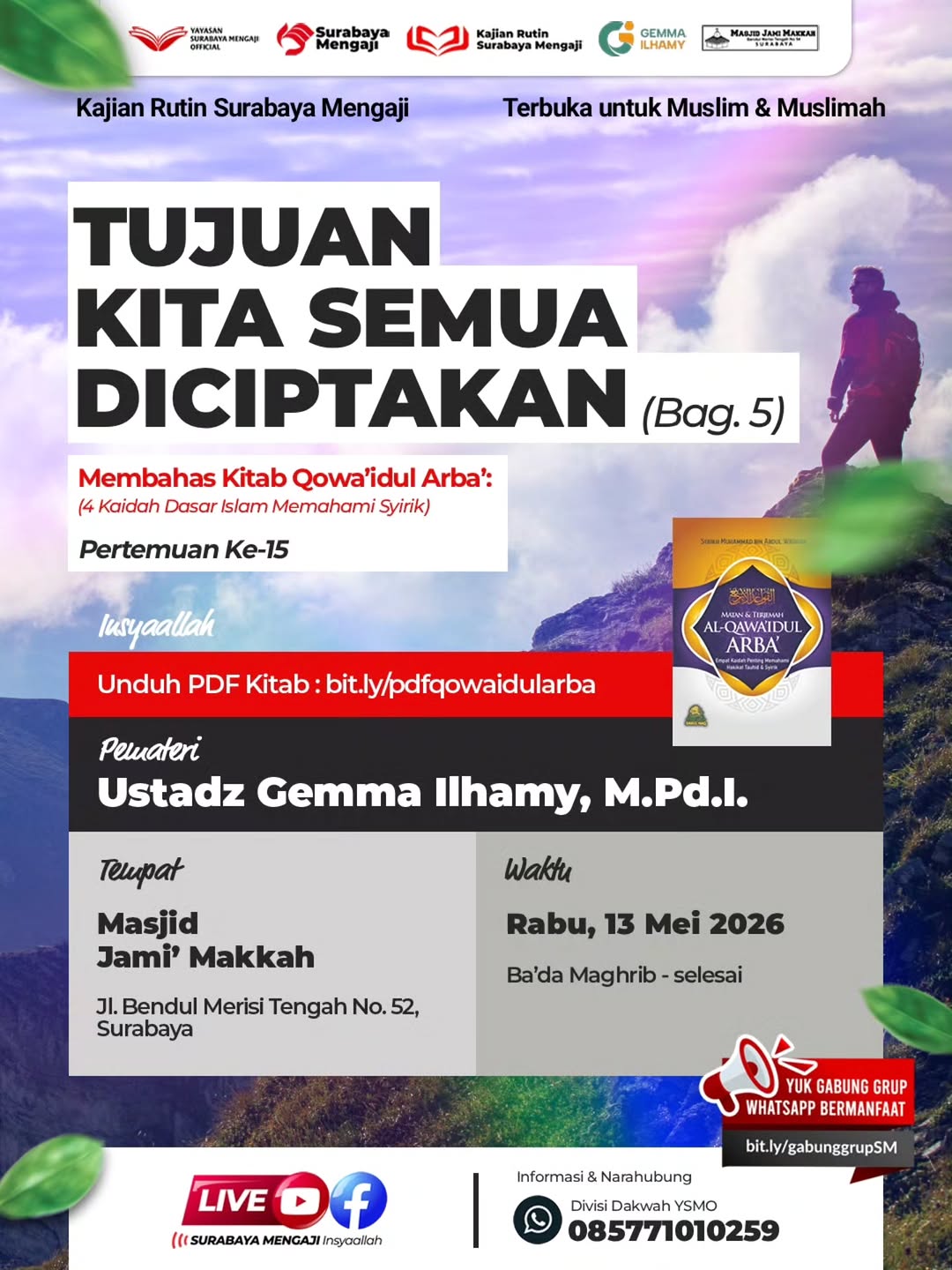 Tujuan Kita Semua Diciptakan (Bag. 5)