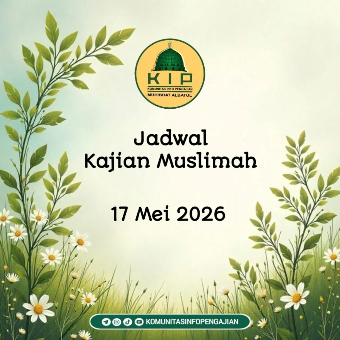 Jadwal Kajian Muslimah