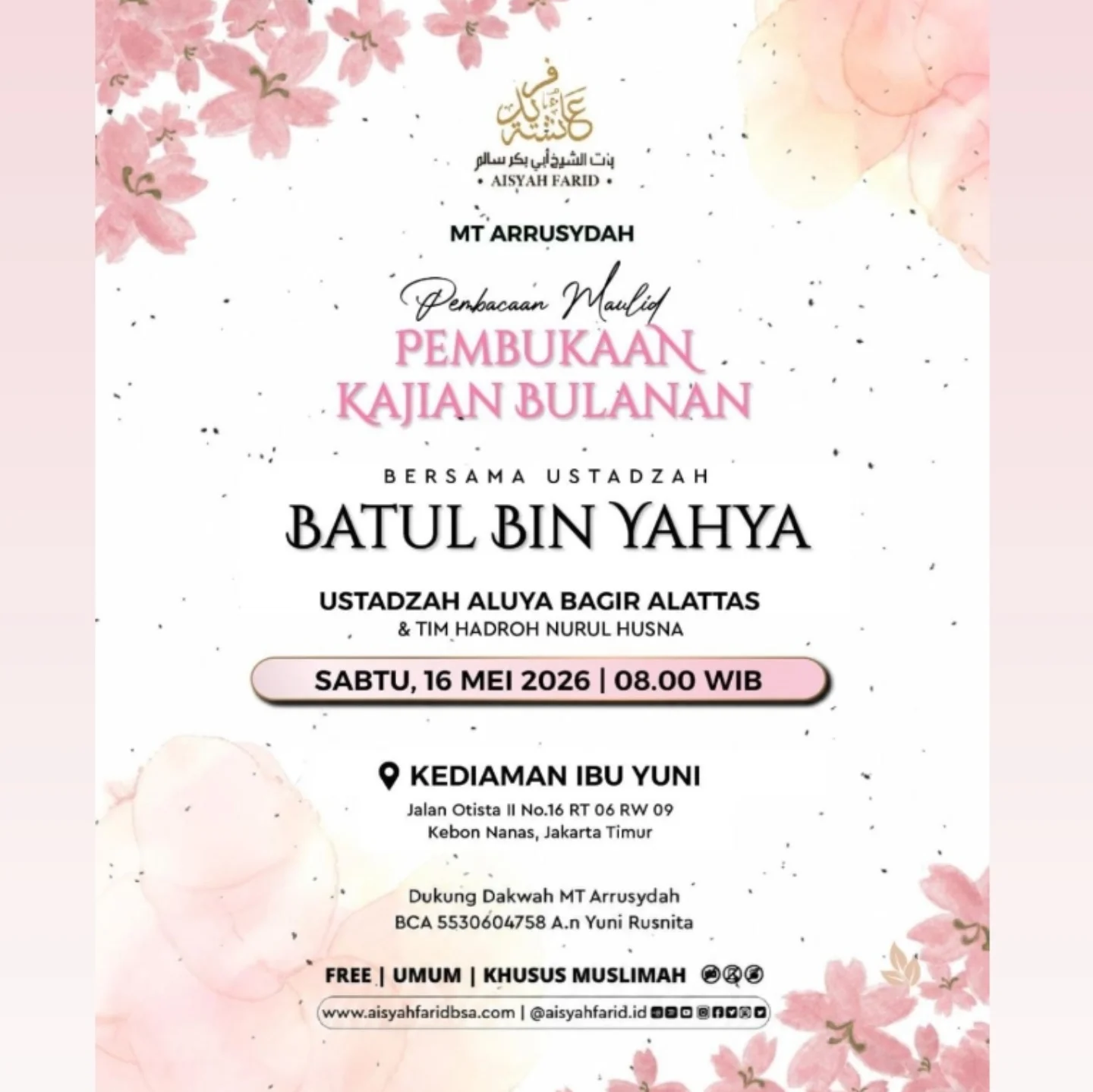 Pembukaan Kajian Bulanan